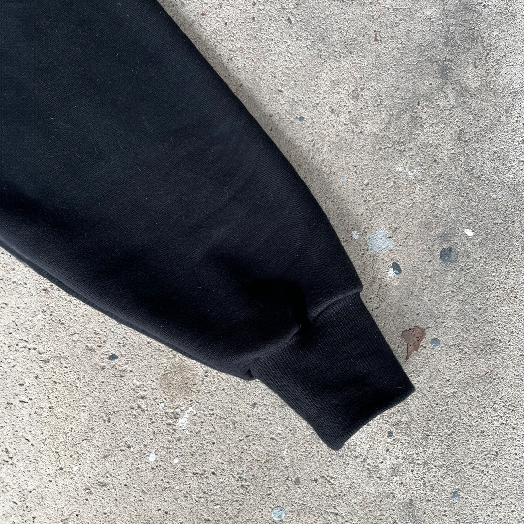 Black Cropped Hoodie
