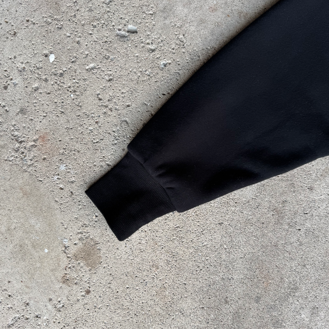 Black Cropped Zip Up