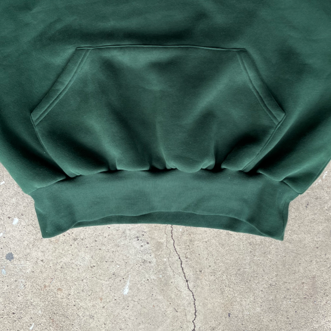 Green Cropped Hoodie
