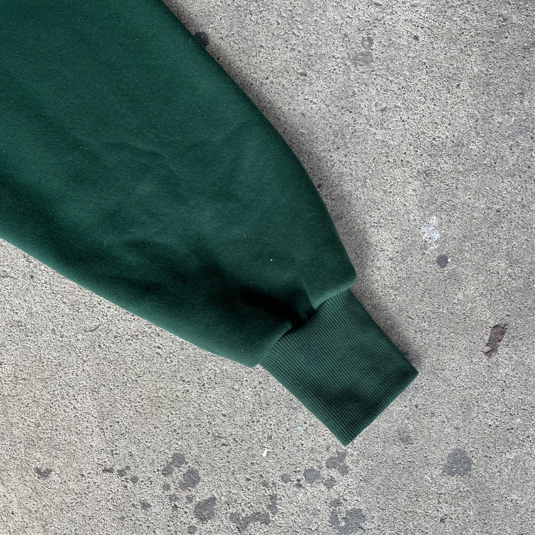 Green Cropped Hoodie
