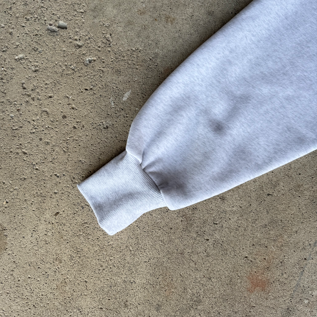 Light Grey Cropped Zip Up