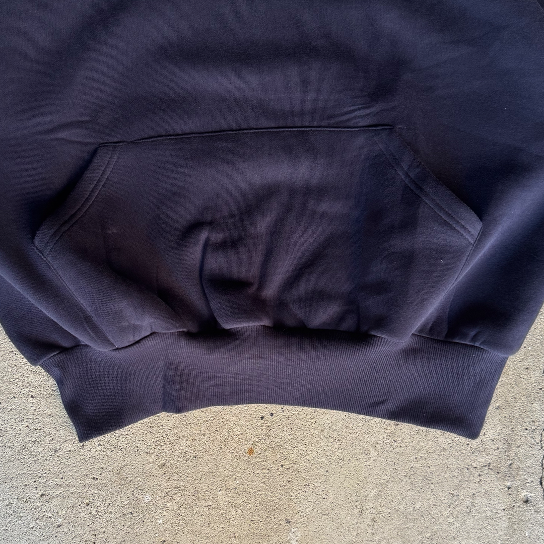 Navy Blue Cropped Hoodie