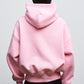 Pink Cropped Hoodie