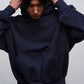 Navy Blue Cropped Hoodie