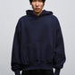 Navy Blue Cropped Hoodie