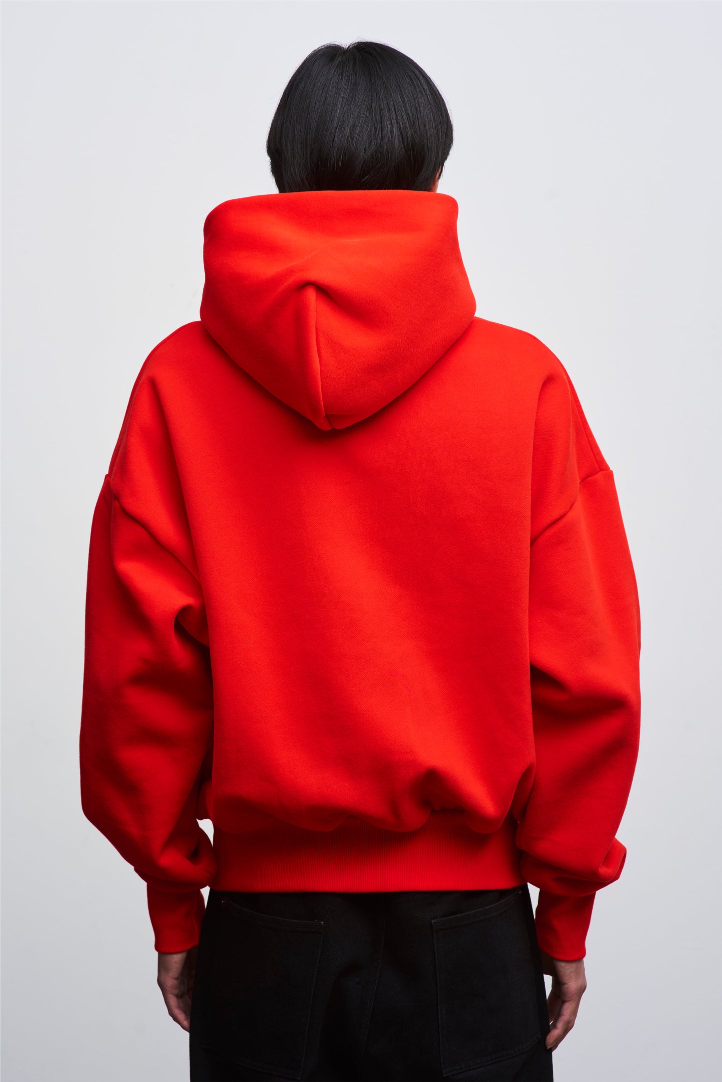 Red Cropped Hoodie