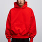 Red Cropped Hoodie