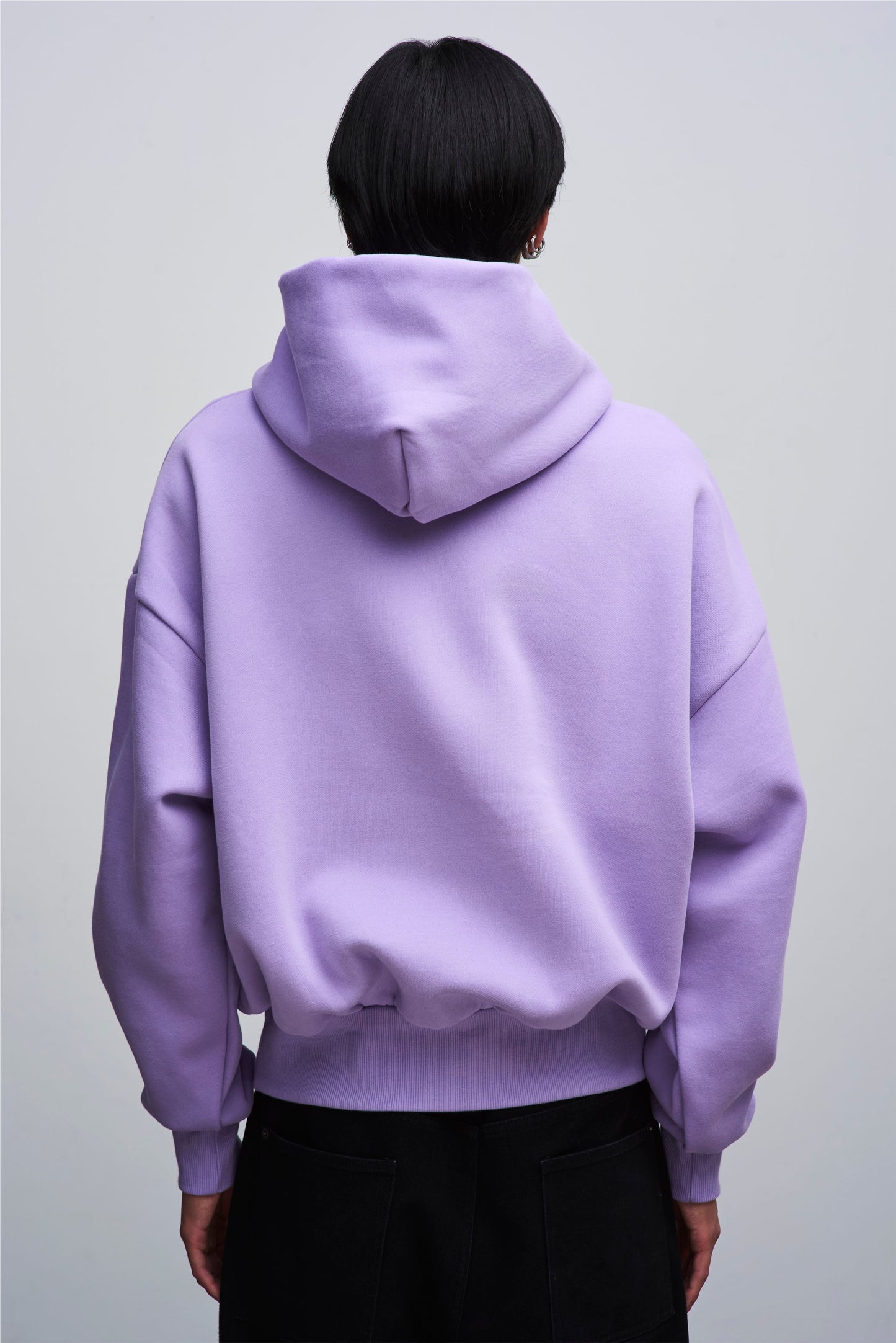 Light Purple Cropped Hoodie