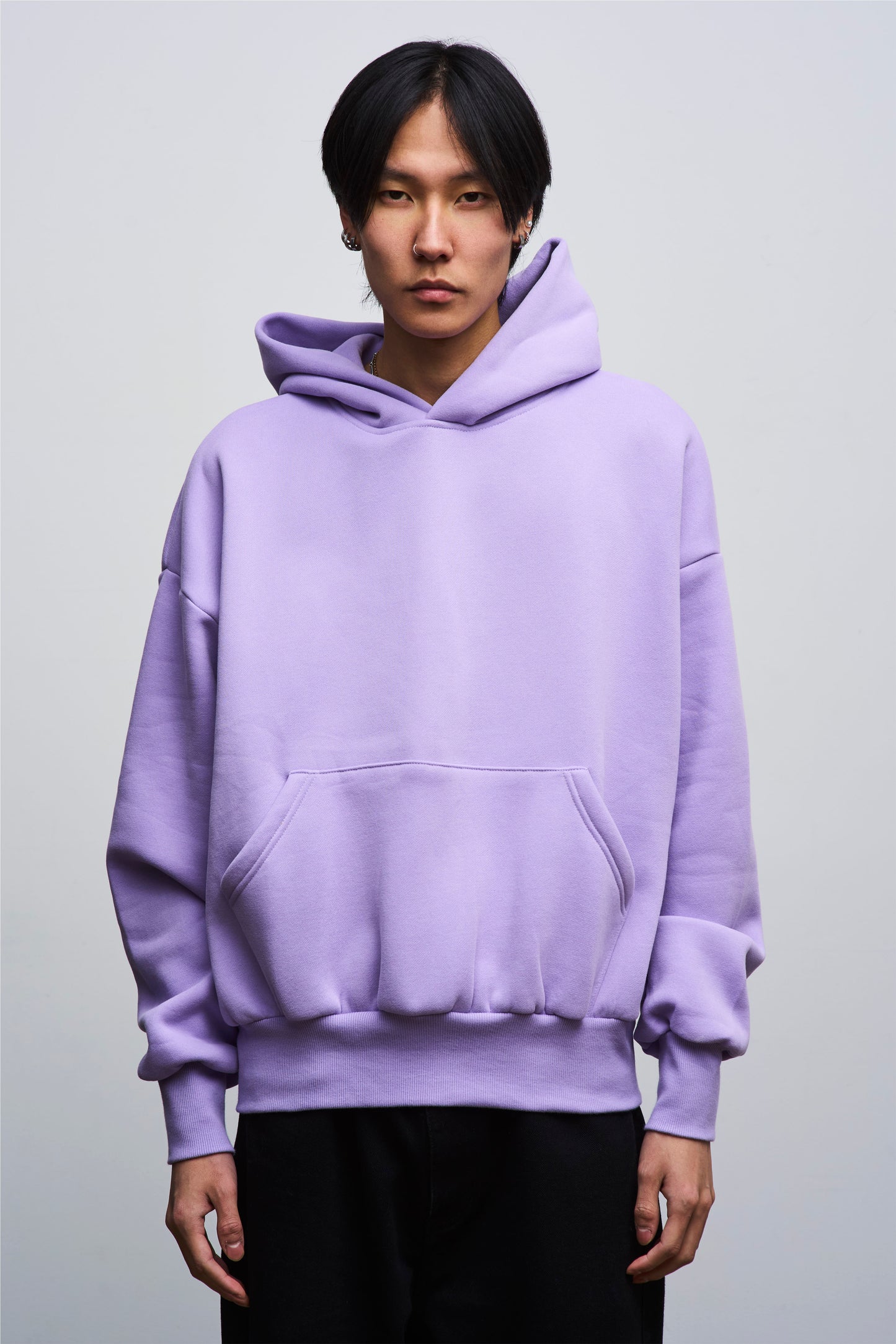 Light Purple Cropped Hoodie