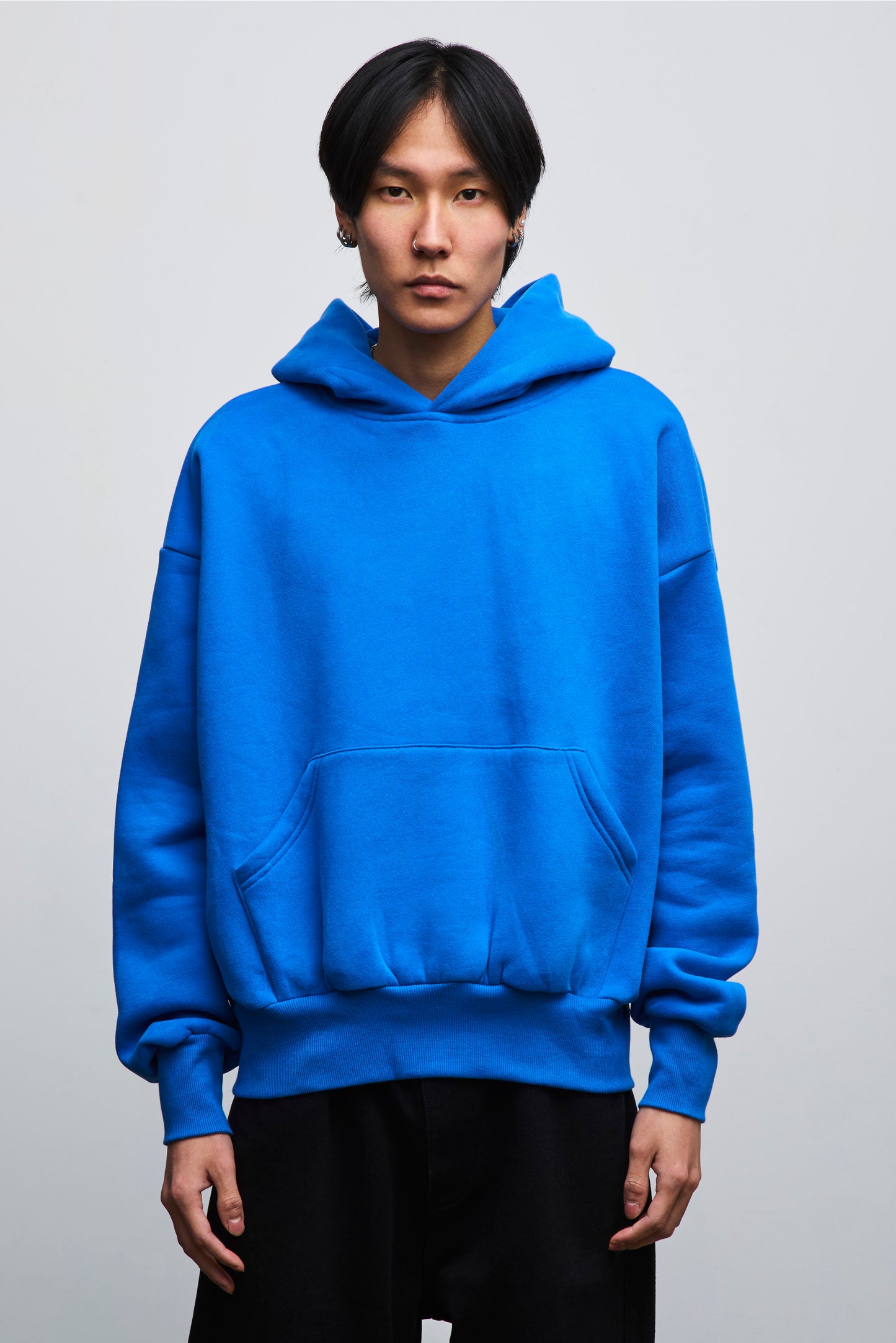 Royal Blue Cropped Hoodie