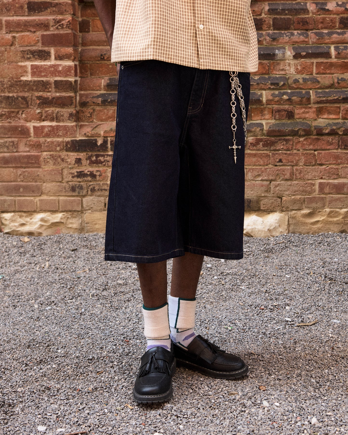 Indigo Denim Shorts