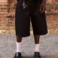 Vintage Black Denim Shorts