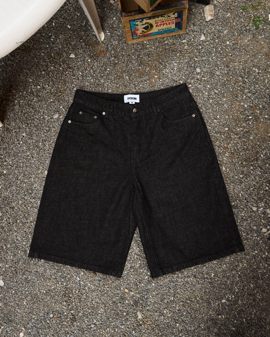 Vintage Black Denim Shorts