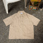 Brown and Beige button up
