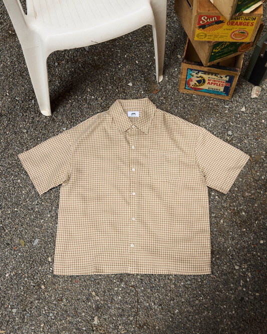 Brown and Beige button up