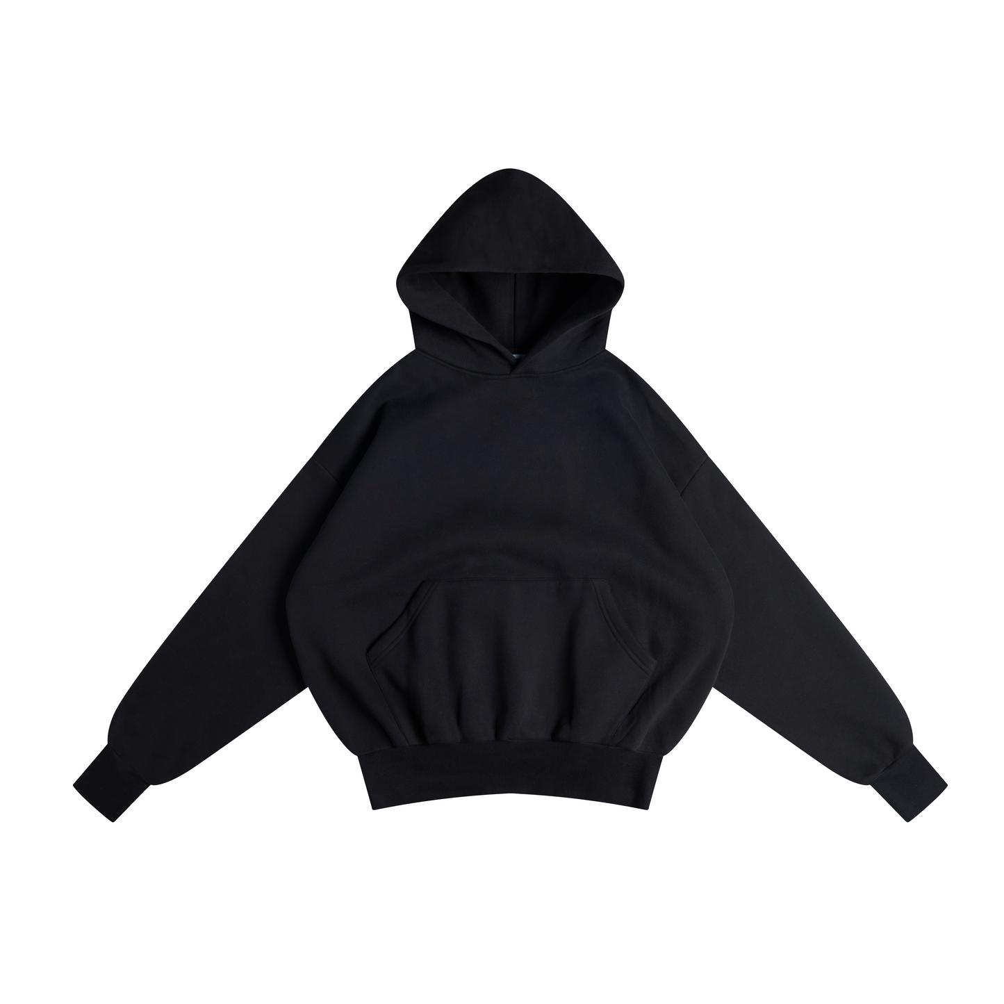 Black Cropped Hoodie