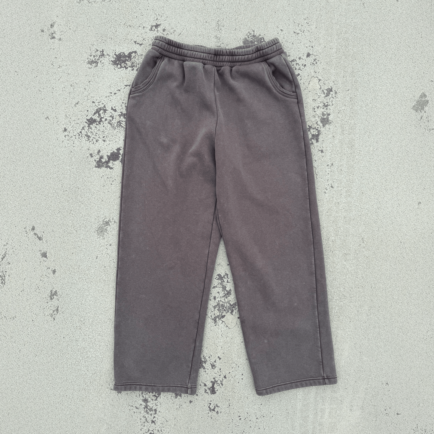 Washed Brown Baggy Sweats