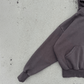 Washed Brown Cropped Hoodie