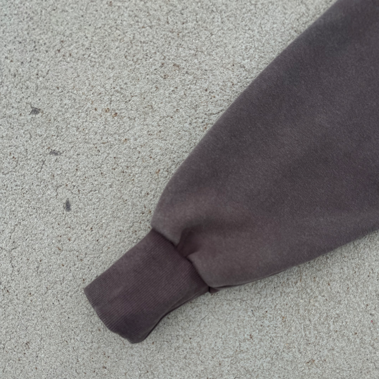 Washed Brown Cropped Hoodie
