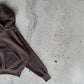 Chocolate Brown Cropped Hoodie