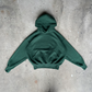 Green Cropped Hoodie