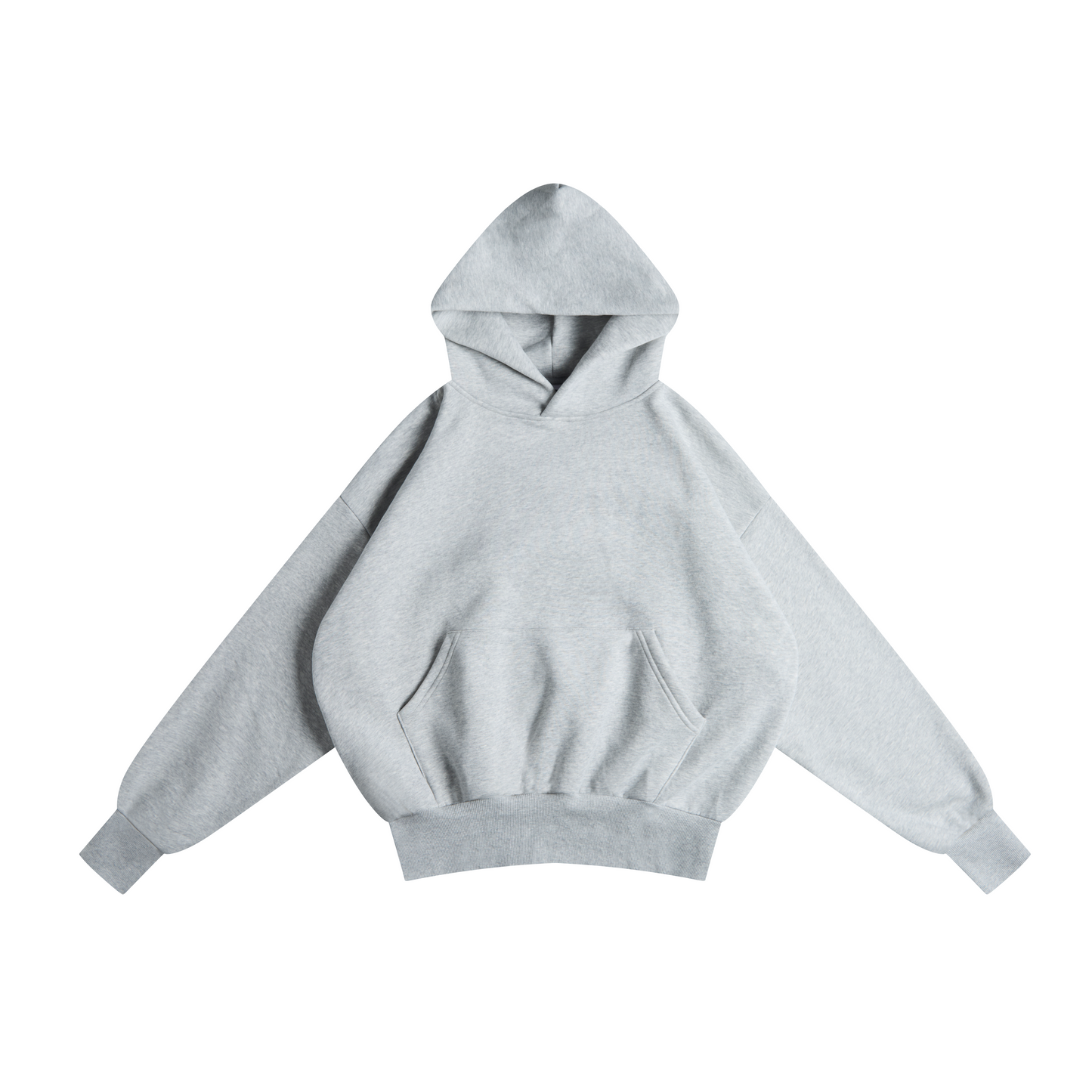 Heather Grey Cropped Hoodie
