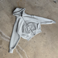 Heather Grey Cropped Zip Up