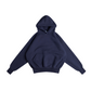 Navy Blue Cropped Hoodie