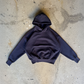 Navy Blue Cropped Hoodie