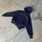 Navy Blue Cropped Hoodie