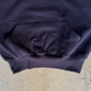 Navy Blue Cropped Hoodie