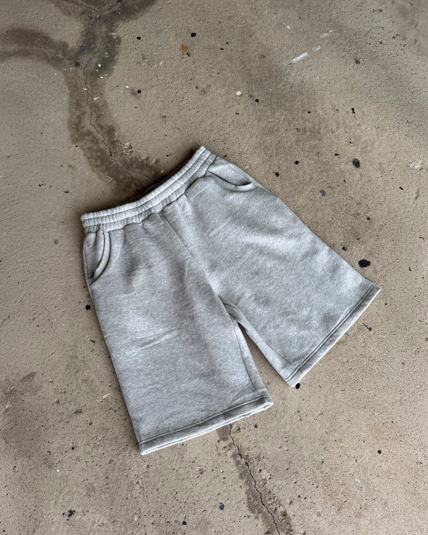 Heather Grey Baggy Sweatshorts