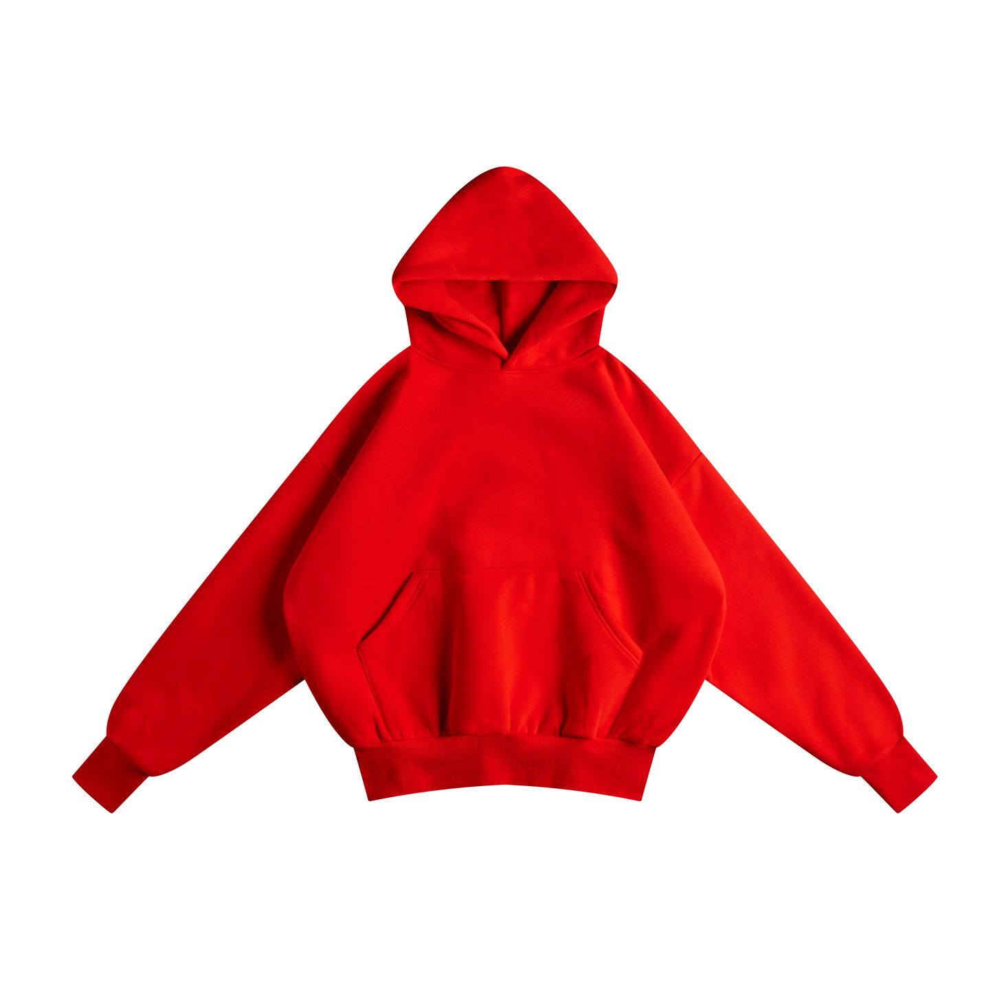 Red Cropped Hoodie